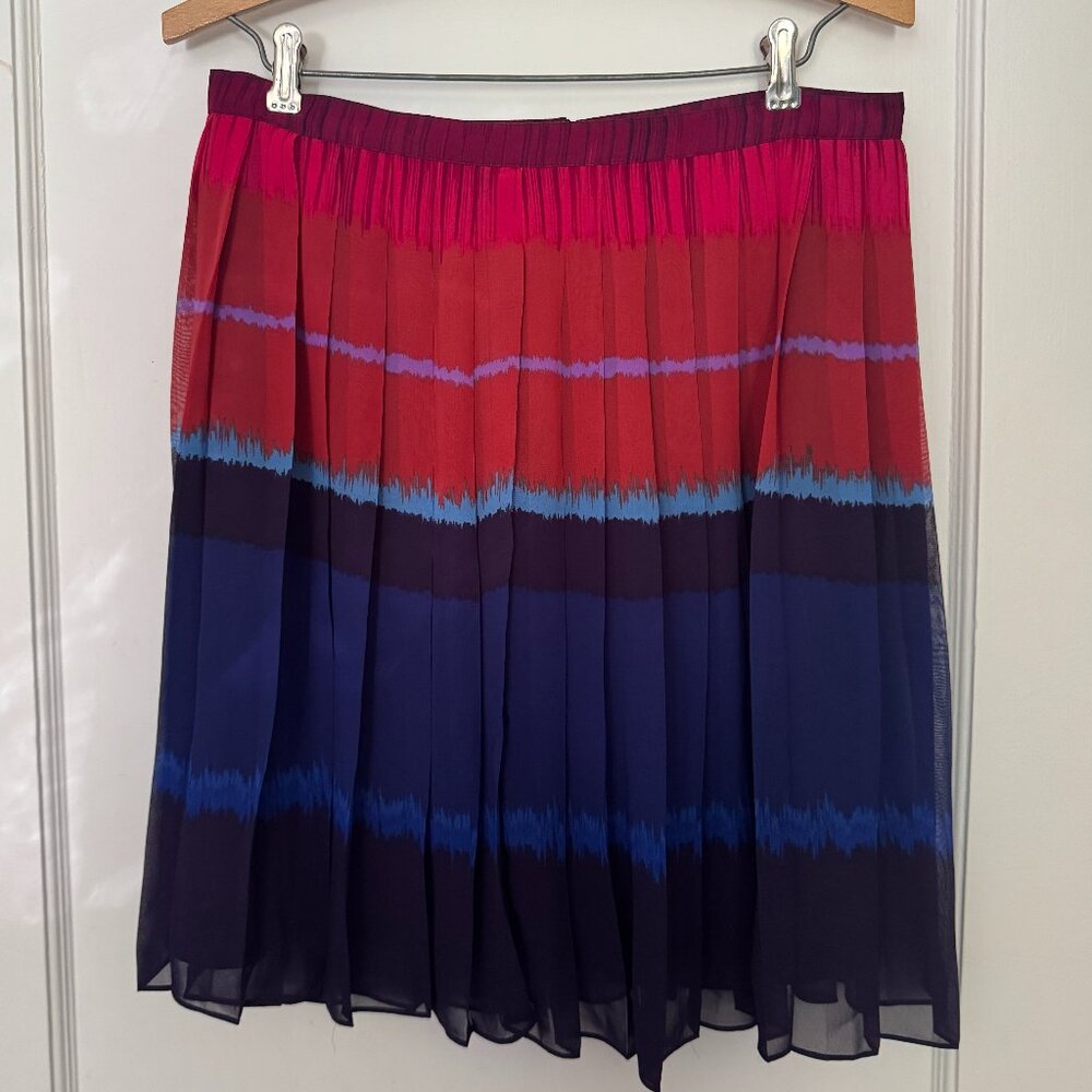 ELLE Sunset Colors Pleated Skirt - 8